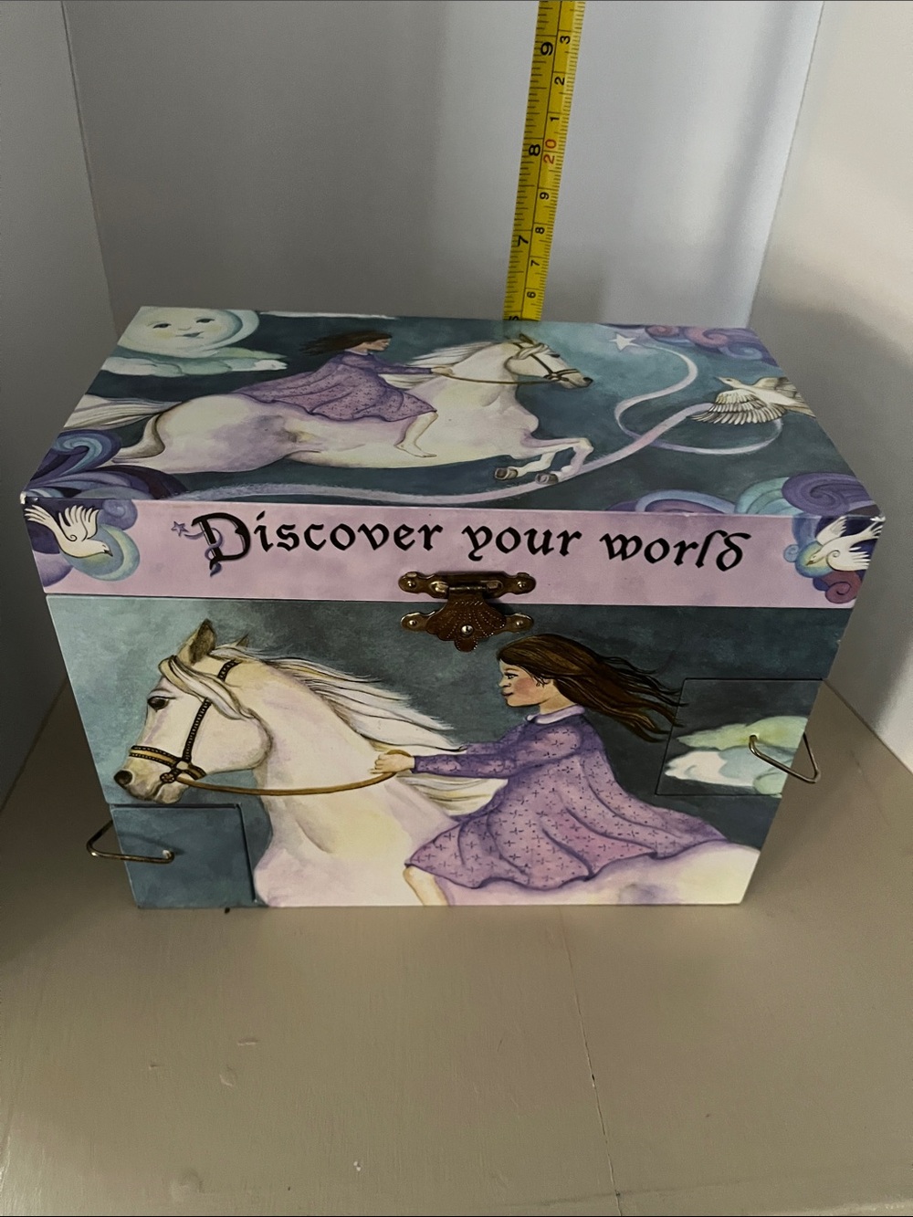 Discover Your World Decorative Treasure- Jewelry Box - Purple